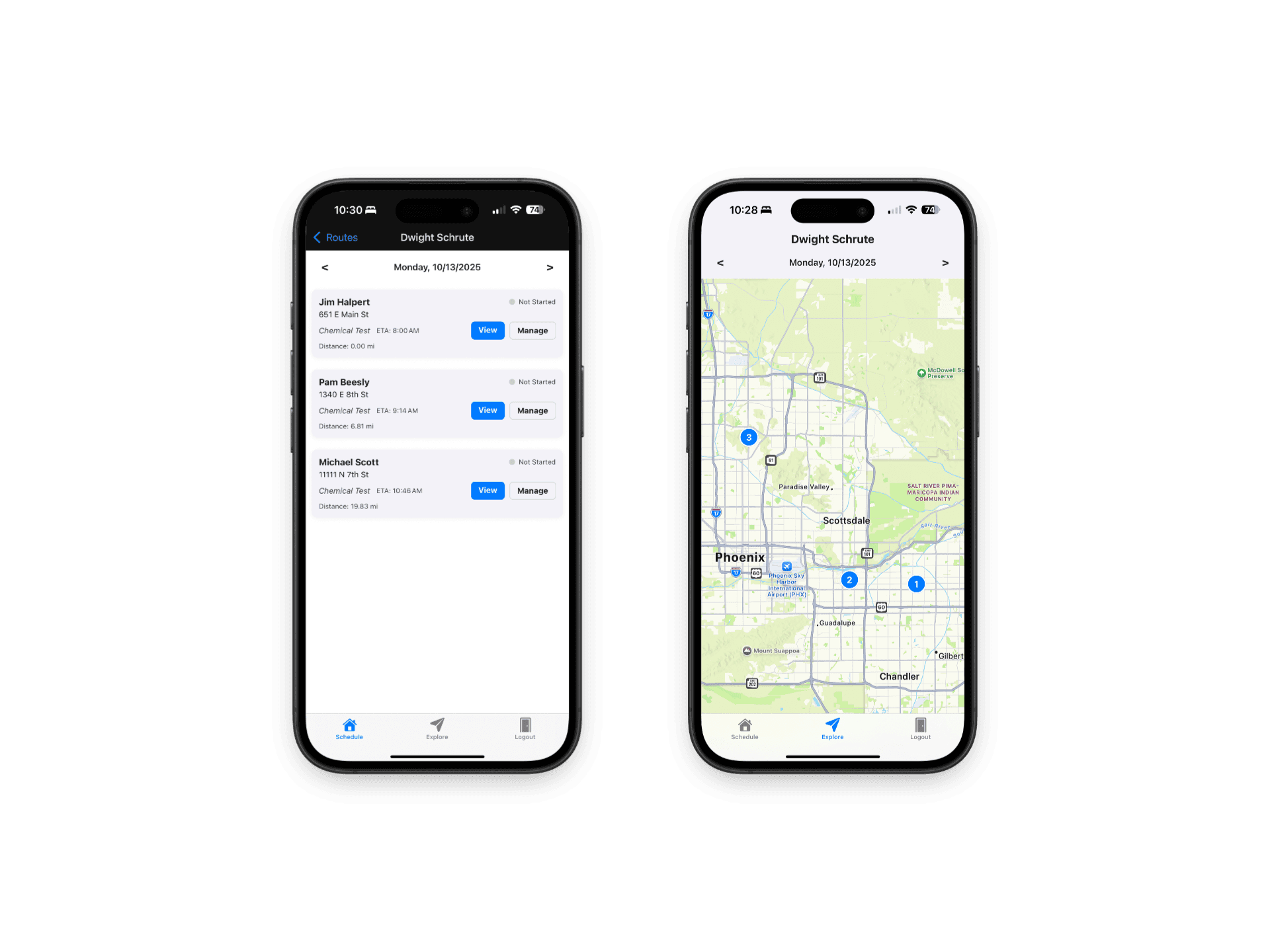 Mobile Route (Light)